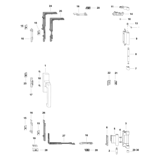 Ferrure à la française (Stückliste)