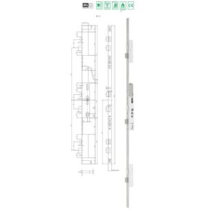 Serrure M FlipLock Access - MSL Multipoints motorisée antipanique E, autoverrouillante