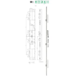 Serrure M FlipLock Access - MSL Multipoints motorisée antipanique E, autoverrouillante
